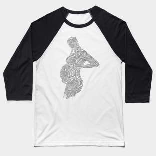 Pregnant Mother Baseball T-Shirt